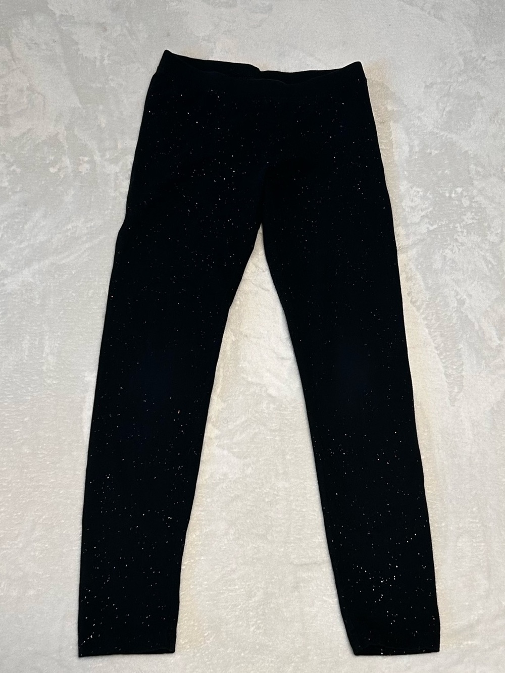 Cat & Jack Black Glitter Graphic Leggings